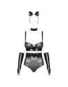 Silveria Ensemble 6 pcs - Argent et Noir