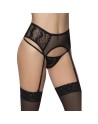 Porte-jarretelles noir taille haute 
