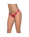 String détachable sur le devant Wetlook rouge
