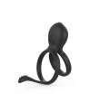 PEPIN, Cockring à double anneaux dans un silicone médical doux avec 1 mode de vibration 