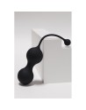 MINA Noir, Boules de Geisha en silicone médical USB avec télécommande 