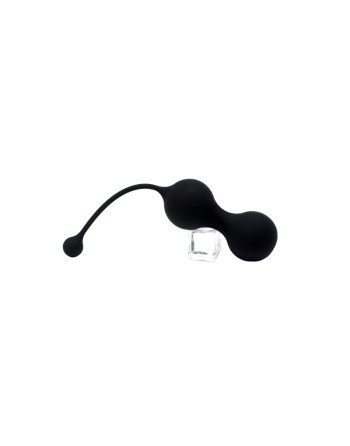 MINA Noir, Boules de Geisha en silicone médical USB avec télécommande 