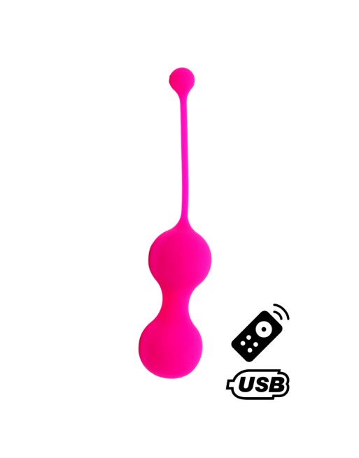 MINA Rose, Boules de Geisha en silicone médical USB avec télécommande