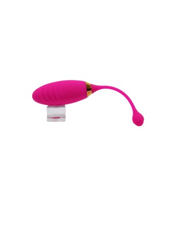 SUNDAY, Un Œuf vibrant USB avec télécommande, dans un silicone médical doux et rainuré 