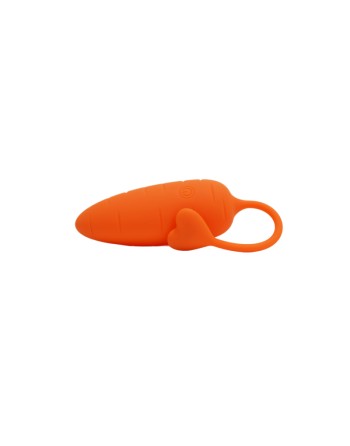 CARROT, Un Œuf vibrant avec télécommande, couleur et forme Carotte en silicone médical 