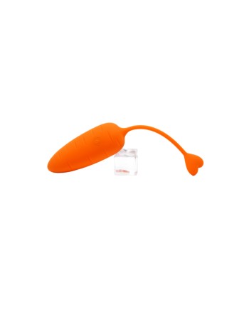 CARROT, Un Œuf vibrant avec télécommande, couleur et forme Carotte en silicone médical 