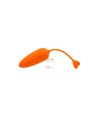 CARROT, Un Œuf vibrant avec télécommande, couleur et forme Carotte en silicone médical 
