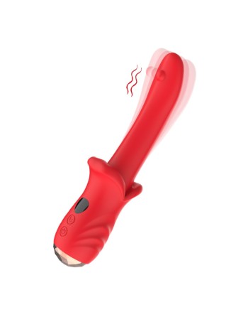 Vibromasseur Rouge Ultra-Souple KISS