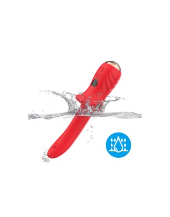 Vibromasseur Rouge Ultra-Souple KISS