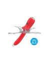 Vibromasseur Rouge Ultra-Souple KISS