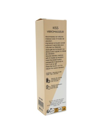 Vibromasseur Rouge Ultra-Souple KISS