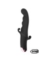 BLACK KNIGHT, Vibromasseur Point G USB en silicone médical doux, doté de 10 modes de vibration 
