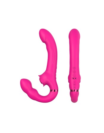 Vibromasseur ROSEA Strap-on Triple Action Télécommandé 