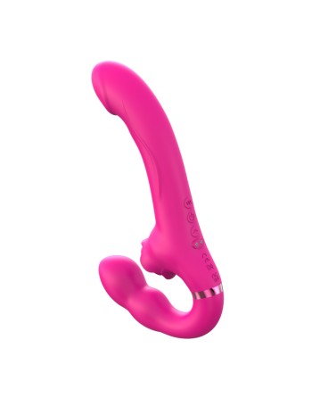 Vibromasseur ROSEA Strap-on Triple Action Télécommandé 