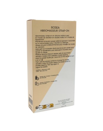 Vibromasseur ROSEA Strap-on Triple Action Télécommandé 