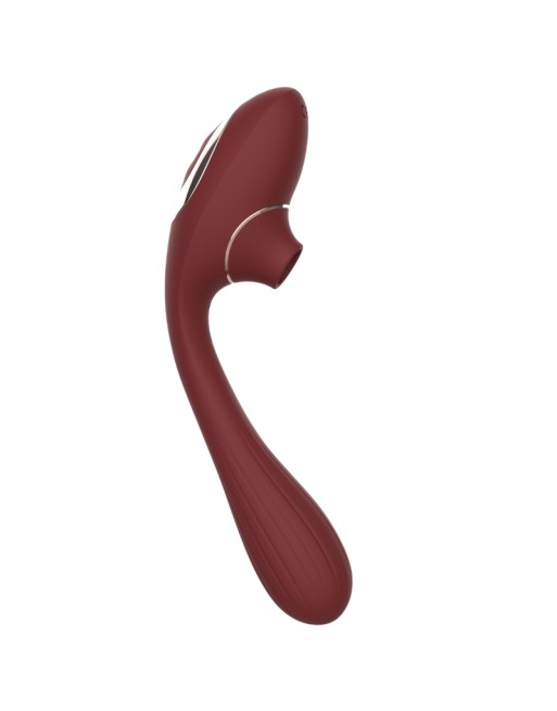 Stimulateur Clitoridien  Vibromasseur Point G 2-en-1 DINA Bordeaux 