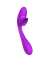 Stimulateur Clitoridien avec langue  Vibromasseur Point G 2-en-1 DISA Violet Cœur Ardent