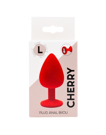 Plug rouge bijou cristal Large CHERRY
