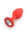 Plug rouge bijou cristal Large CHERRY