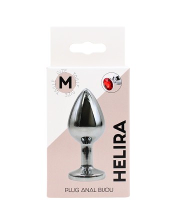 Plug bijou en aluminium bijou rouge Medium HELIRA 
