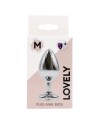 Plug bijou en aluminium bijou coeur violet Medium LOVELY
