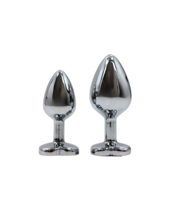 Plug bijou en aluminium bijou coeur violet Medium LOVELY