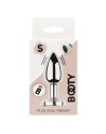 Plug vibrant acier inoxydable anal taille S avec télécommande, USB BOOTY