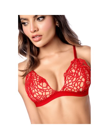 Ensemble sexy 2 pièces en crochet tricoté avec haut ajustable et string 