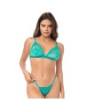 Ensemble sexy 2 pièces en dentelle extensible 