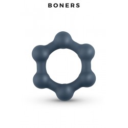 sexy Cockring Hexagonal avec billes en acier - Boners