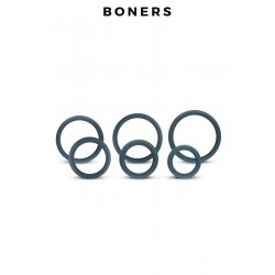 sexy Set de 6 anneaux de pénis larges - Boners