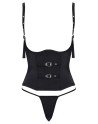 Ensemble corset seins nus noir - Cottelli PARTY