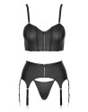 Ensemble lingerie 3 pièces avec porte-jarretelles - Cottelli PARTY