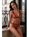 Ensemble 2 pièces bordeaux Belissana - Passion