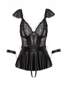 Ensemble 3 pièces lingerie Fetish - Cotelli Bondage