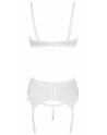 Ensemble lingerie 3 pièces ouvert blanc - Cottelli Lingerie