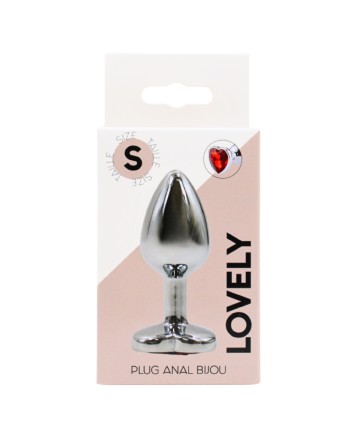 Plug bijou coeur en aluminium bijou rouge Small LOVELY