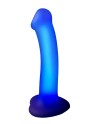 Dildo lumineux violet - Strap-On-Me