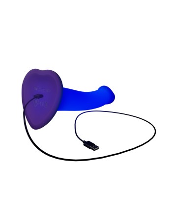 Dildo lumineux violet - Strap-On-Me