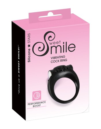 Anneau de pénis vibrant en silicone - Sweet Smile