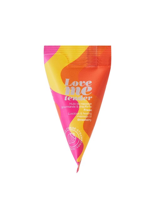 Berlingot huile massage comestible Fraise