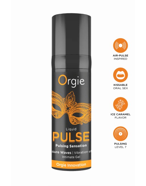 Gel stimulant embrassable Liquid Pulse - Orgie
