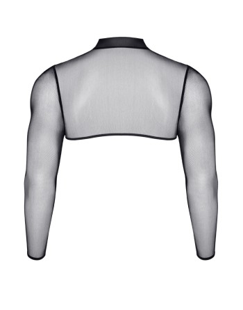 Crop top tulle noir transparent - Regnes