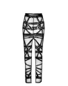 Jupe longue fendue Bondesque F360 - Noir Handmade