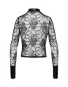 Chemise dentelle Noirelle F377 - Noir Handmade