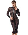 Robe fourreau Noirelle F376 - Noir Handmade