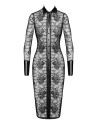 Robe fourreau Noirelle F376 - Noir Handmade