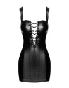 Mini robe lacée Vixen F363 - Noir Handmade