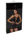 Mini robe lacée Vixen F363 - Noir Handmade