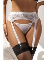 Porte-jarretelles et string Blanc - Litolu Lingerie